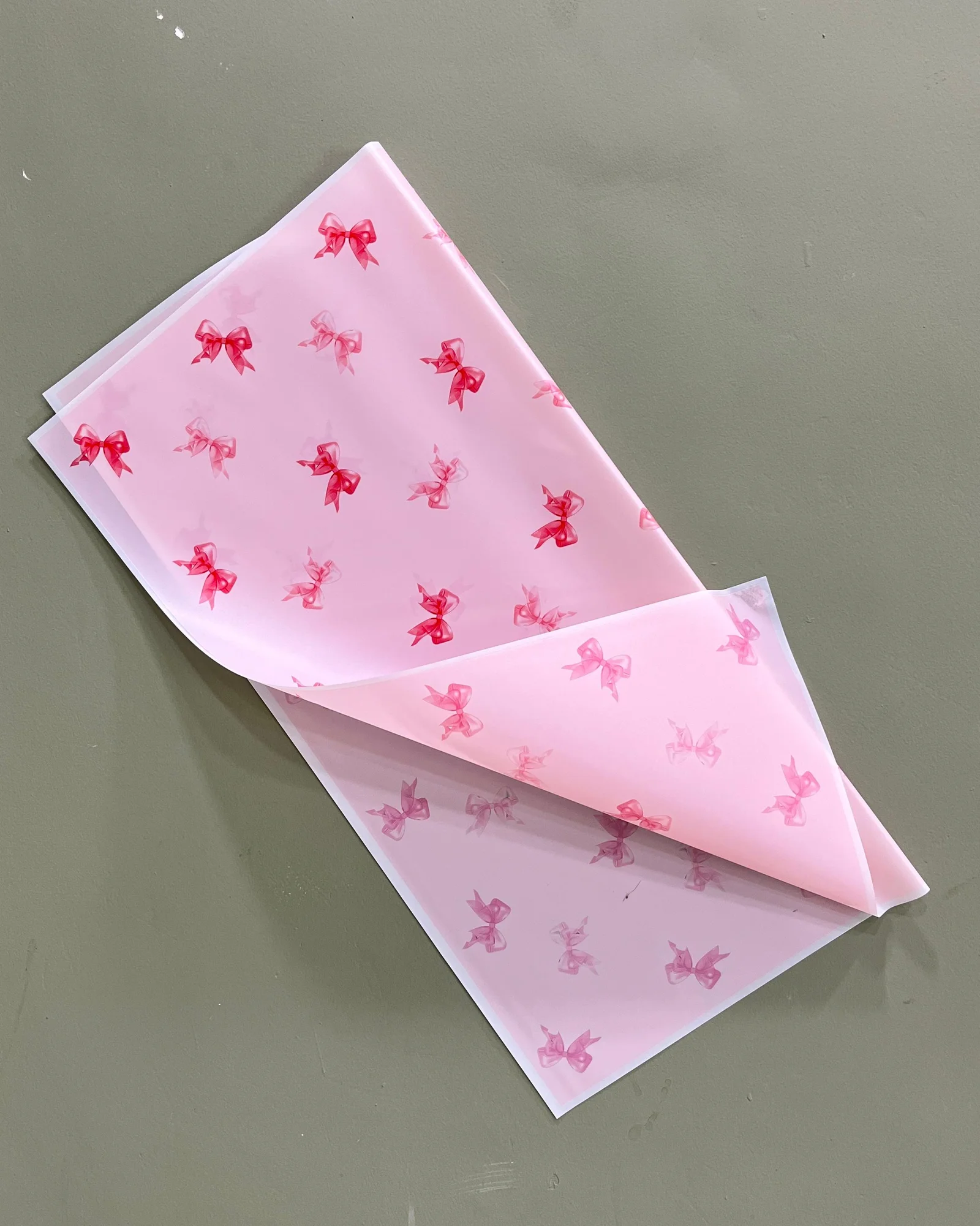 Kertas Bunga Cellophane Motif Pita